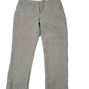 Y2K searsucker pants low rise ankle
